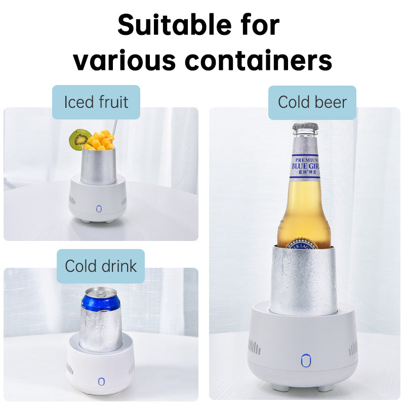 Portable USB Fast Cooling Cup for Instant Beverage Refrigeration