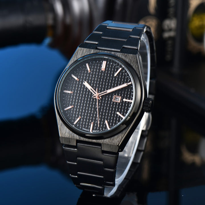 Business Casual Steel Belt Quartz Watch Men