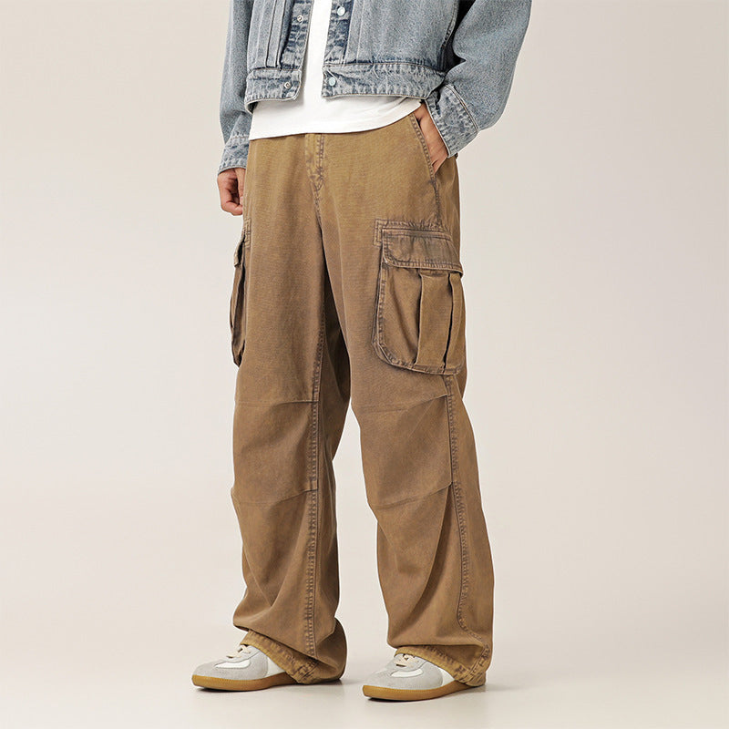 Fashion Brand American Straight Loose Micro-flared Trousers