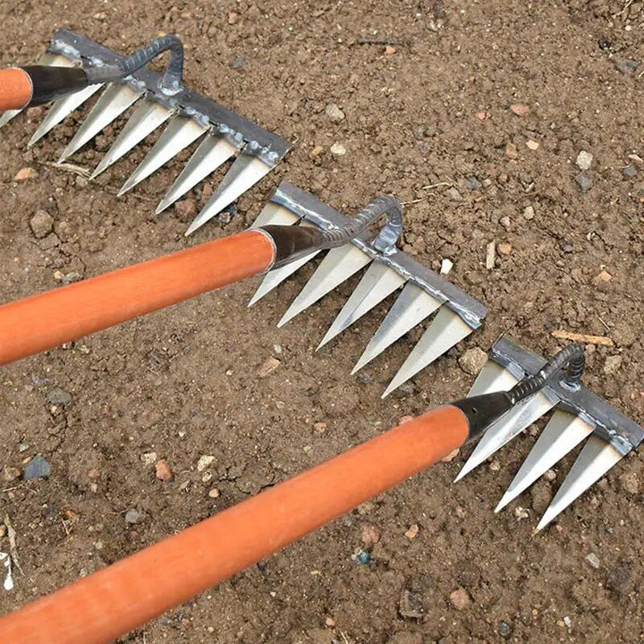 Heavy-Duty Steel Garden Rake