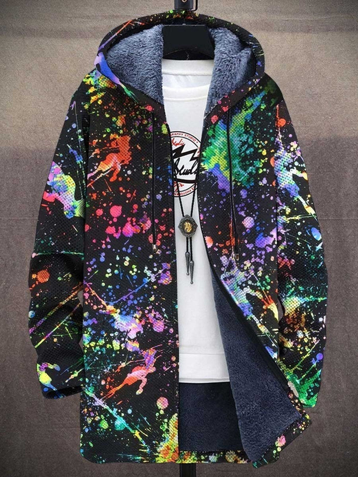 Men's Digital Printed Stand Collar Jacket