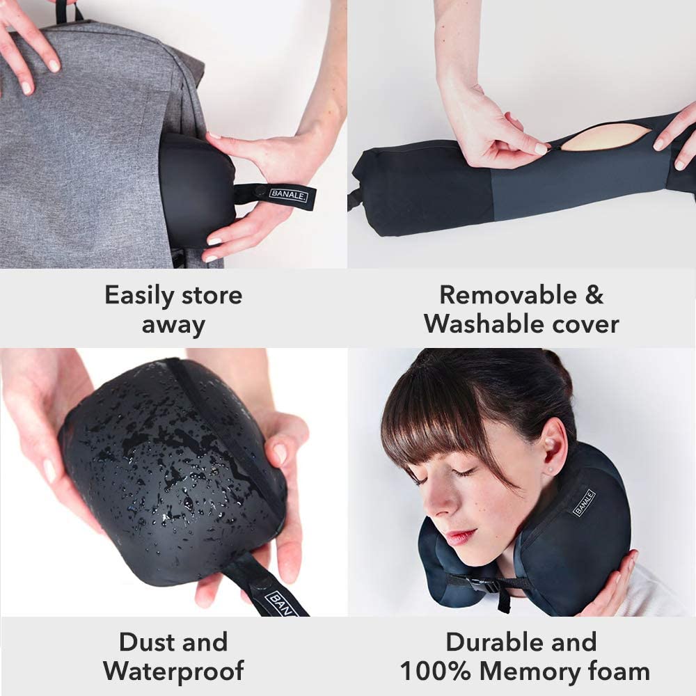 Memory Foam Travel Pillow