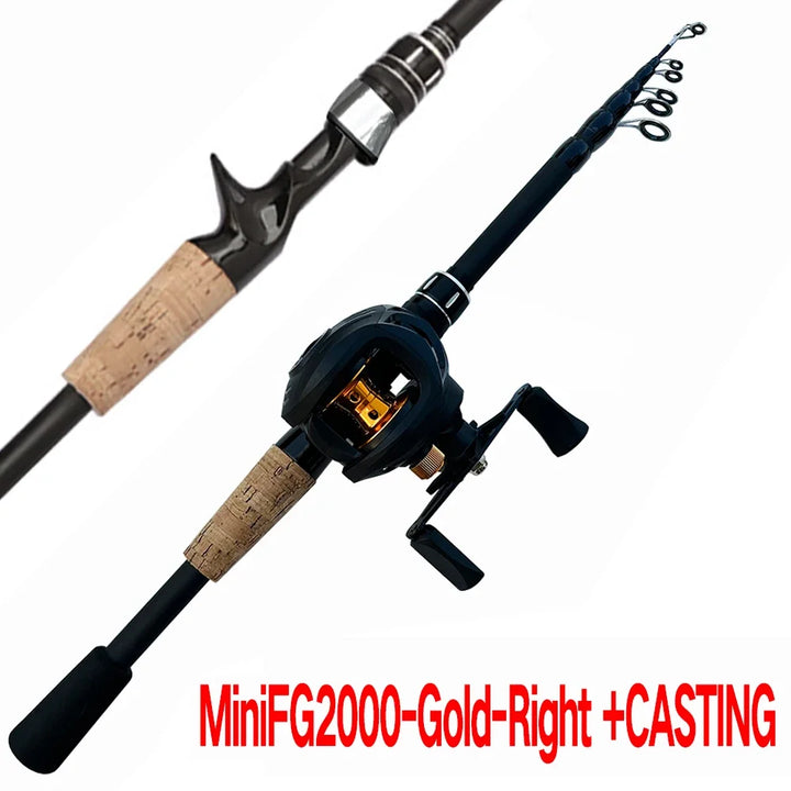 Telescopic Fishing Rod and Reel Combo