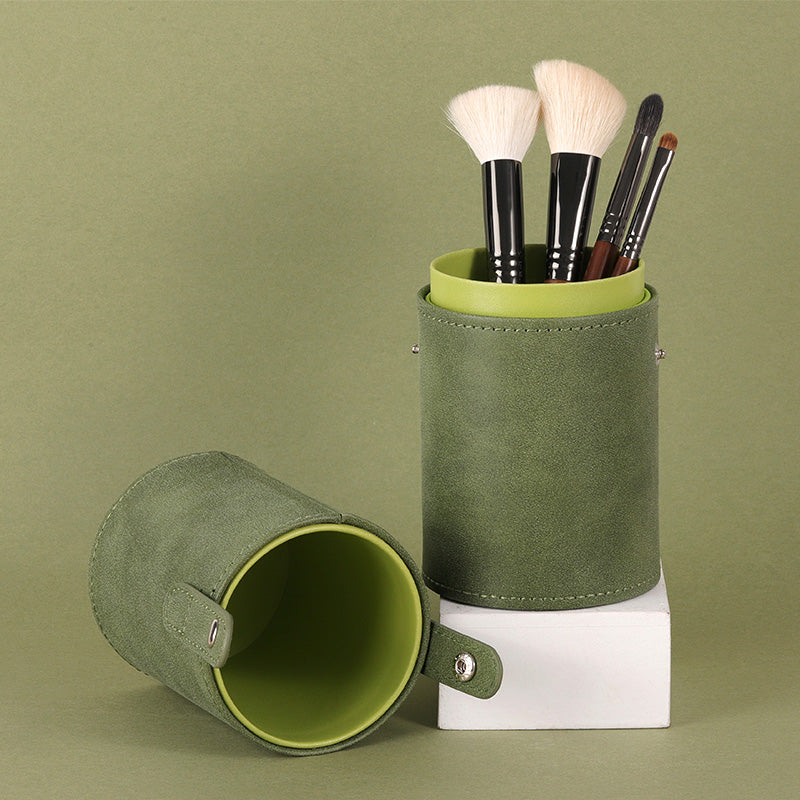 Professional Green Makeup Brush Holder Organizer