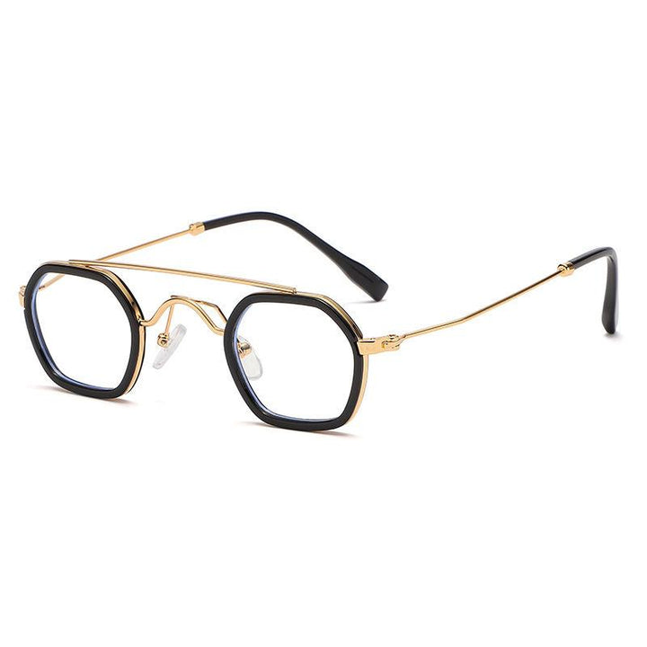 Steampunk Style Sunglasses: Small Round Frame, UV400, Retro Square Design