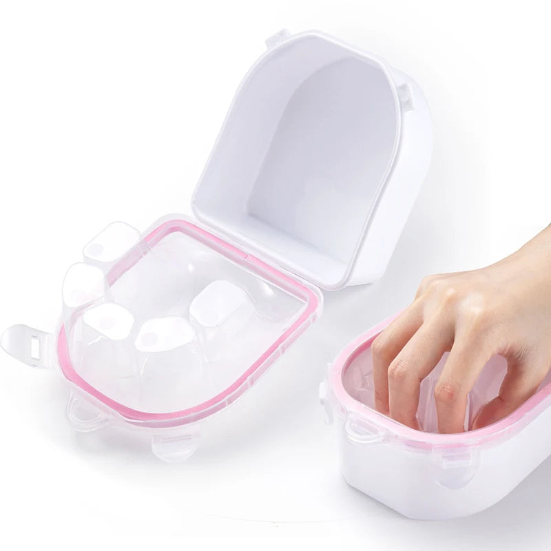 Double-Layer Nail Soaking Bowl for Easy Gel Polish Removal