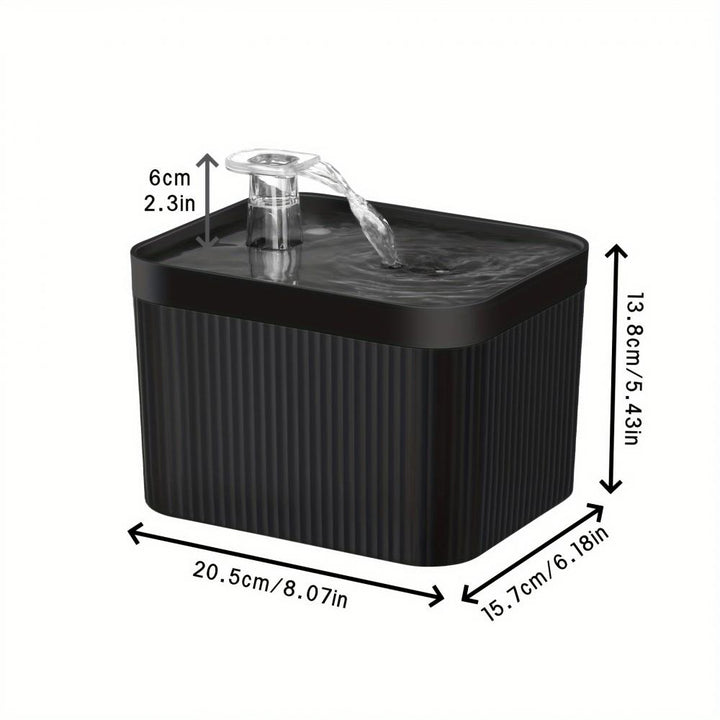 2.5L Automatic Cat Water Fountain with USB Silent Pump and Circulating Filter