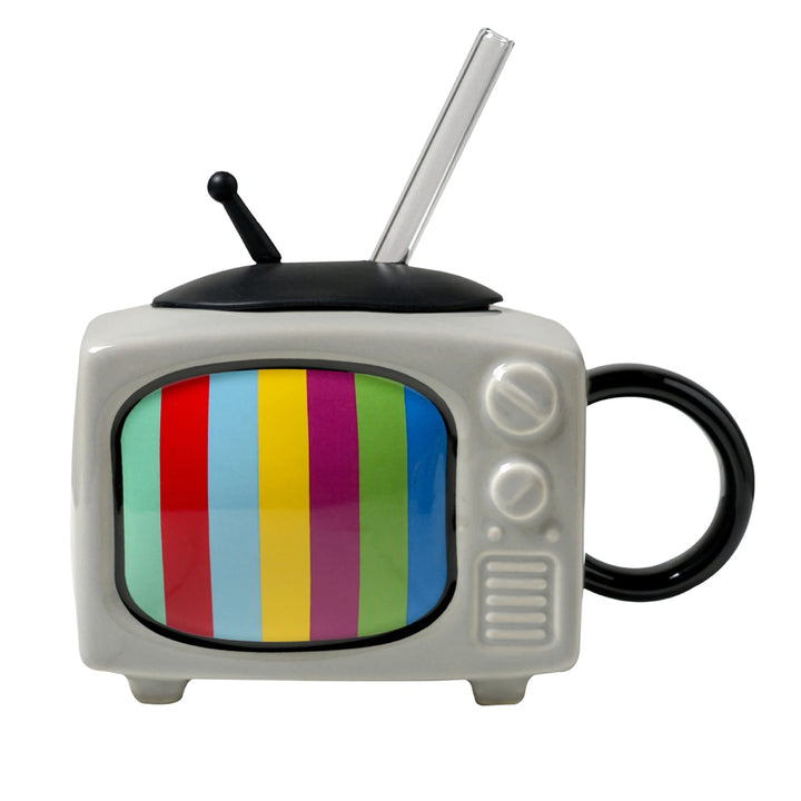 Television-Shaped Ceramic Mug