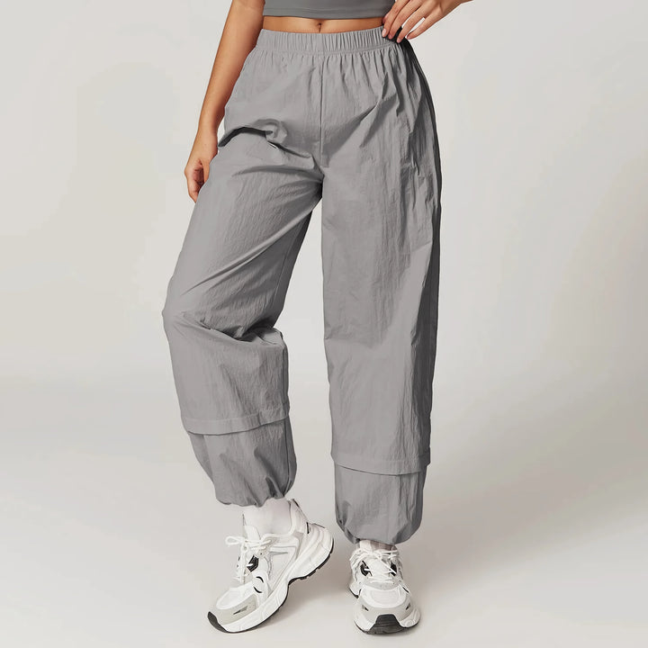 High Waist Flared Cargo Yoga Pants for Women