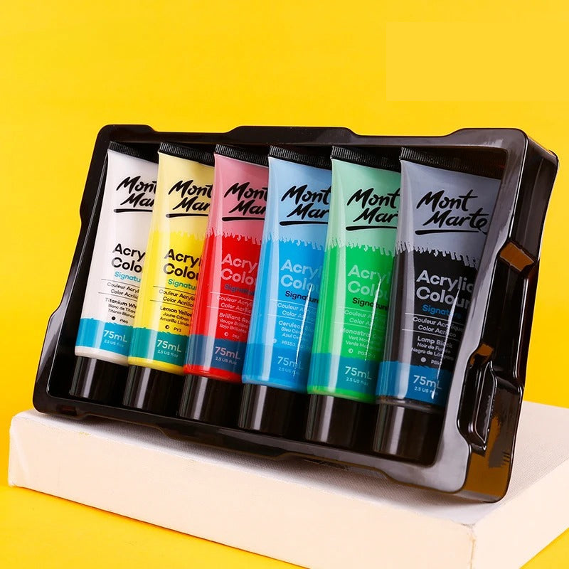 75ml Non-Toxic Waterproof Acrylic Paint Set