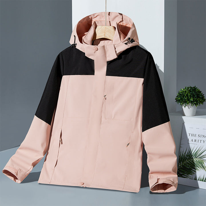 Outdoor Shell Jacket Three-in-one Detachable Stitching Dopamine Mountain Wear