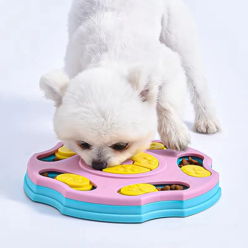 Interactive Slow Feeder Dog Bowl & Puzzle Toy