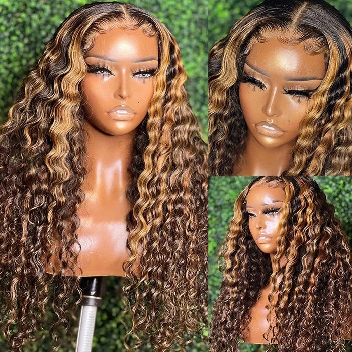 P427 13x6 Water Wave Lace Front Human Hair Wigs