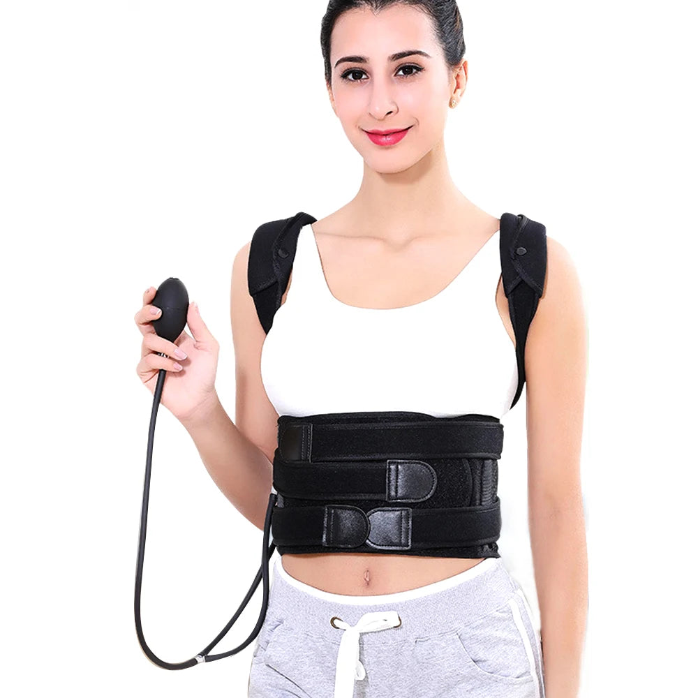 Inflatable Back Posture Corrector and Waist Support Brace