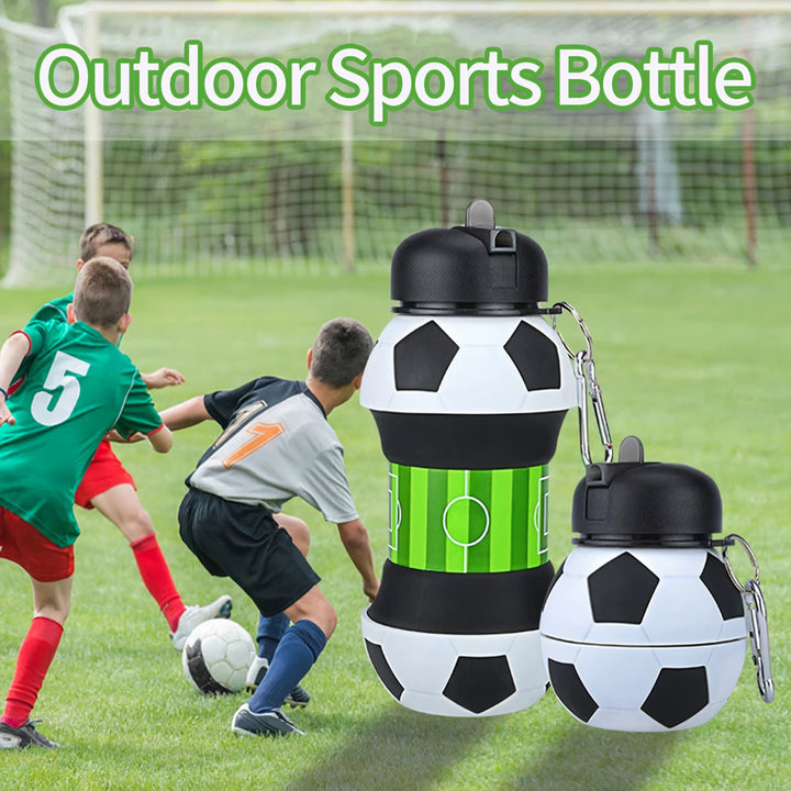 Sporty Foldable Silicone Water Bottle