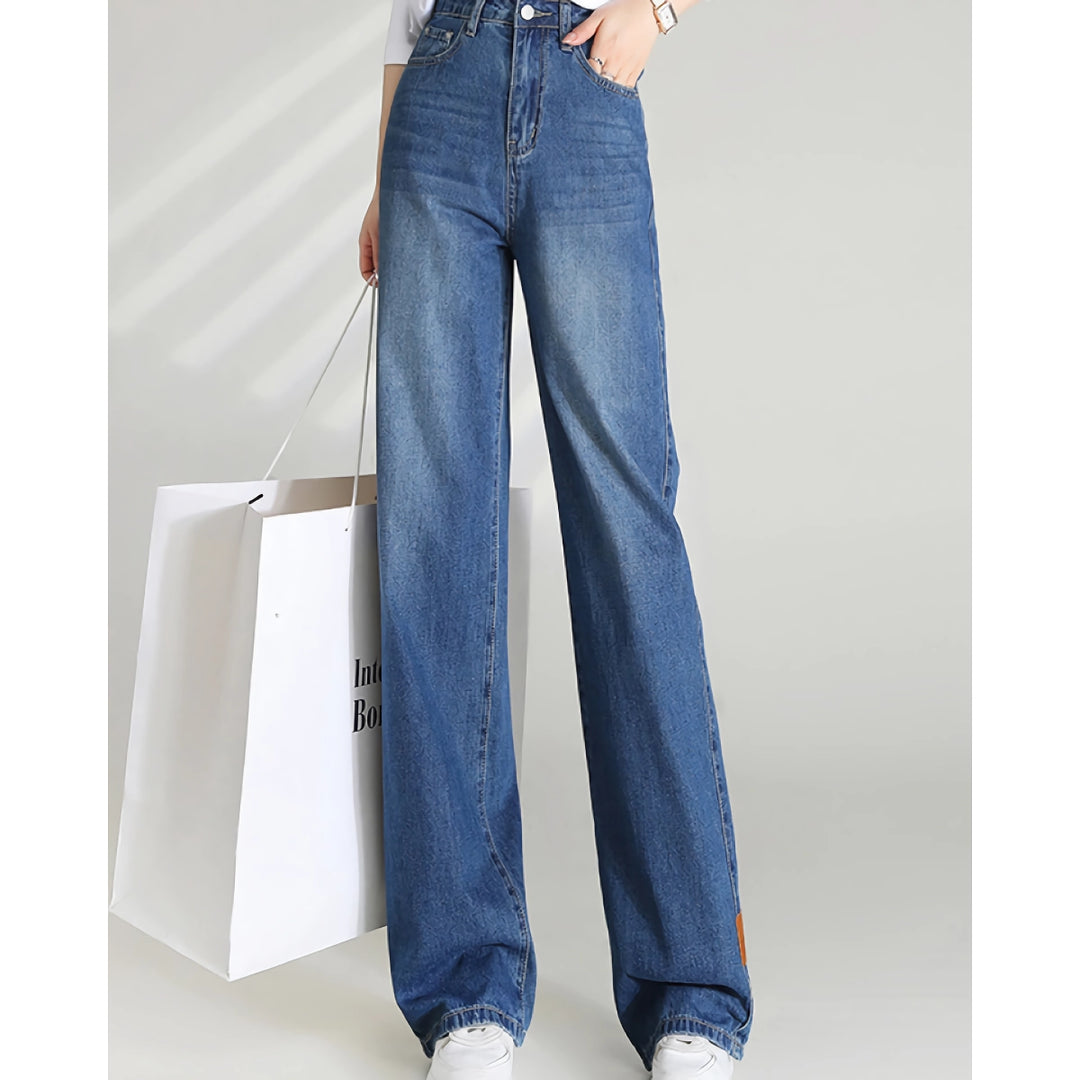 Women’s High Waist Loose Wide Leg Denim Pants