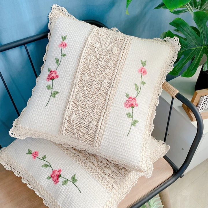 Handmade Woven Cotton Decorative Cushion Cover