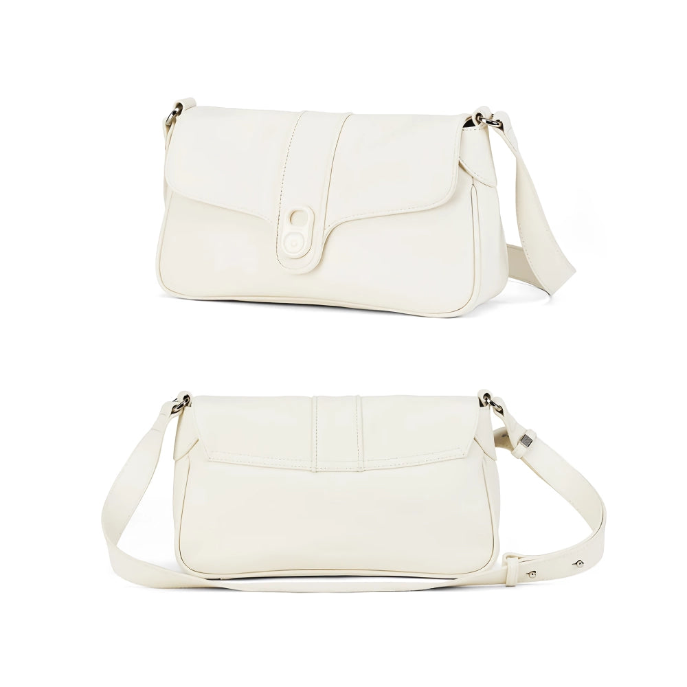 Retro Style Leather Shoulder & Crossbody Bag