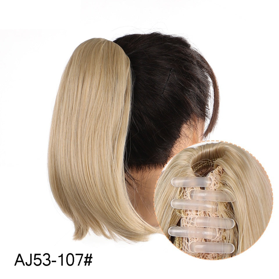 Wig Ponytail Women's Clip-on Short Inner Buckle