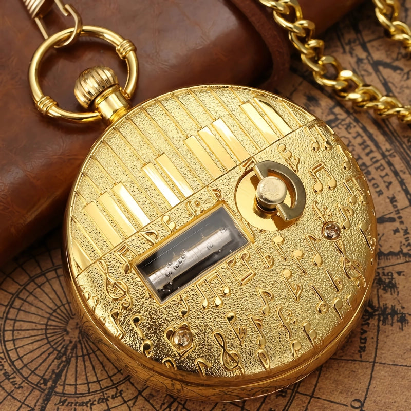 Musical Pocket Watch with Roman Numerals