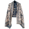 color: Blue and Beige