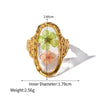 Shape, flower color: Oval, green&amp;peach