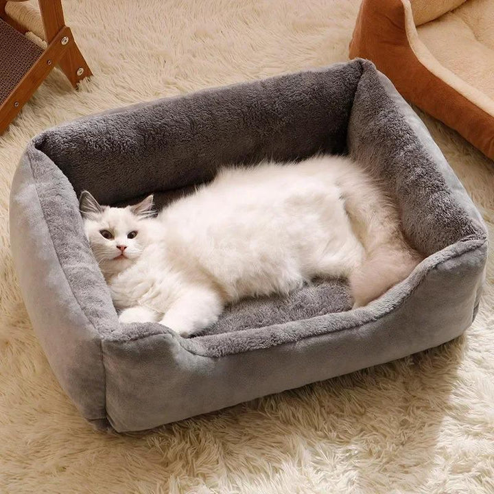 Cozy Plush Cat Bed