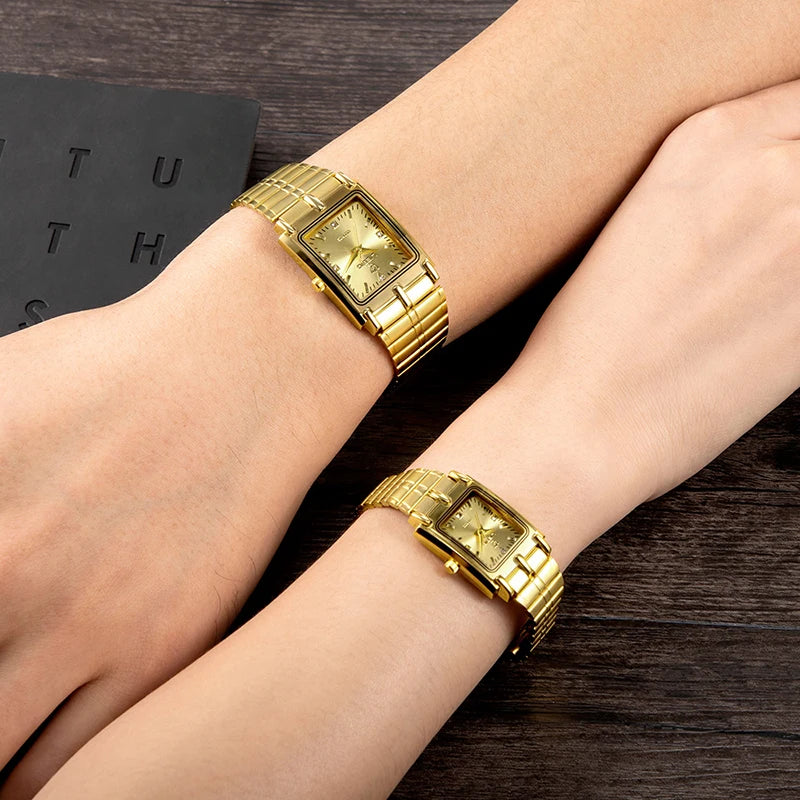 Luxury Gold Steel Bracelet Watch