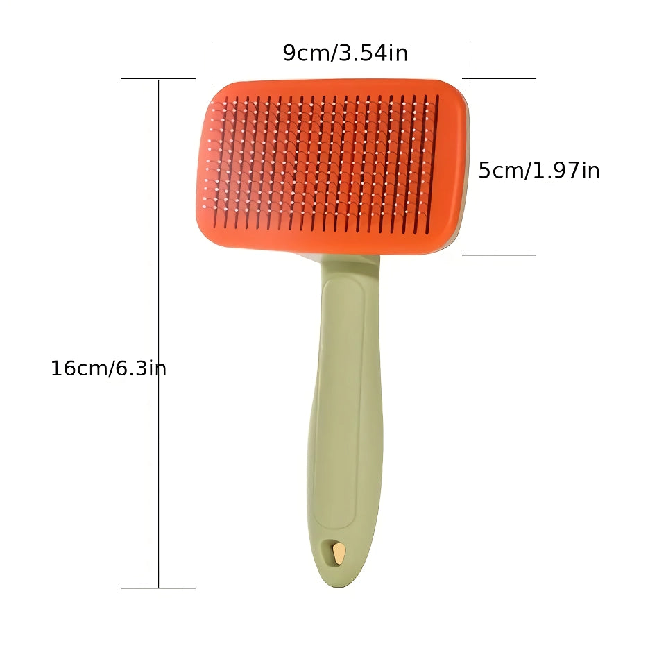 Pet Grooming Brush with Stainless Steel Needle Comb