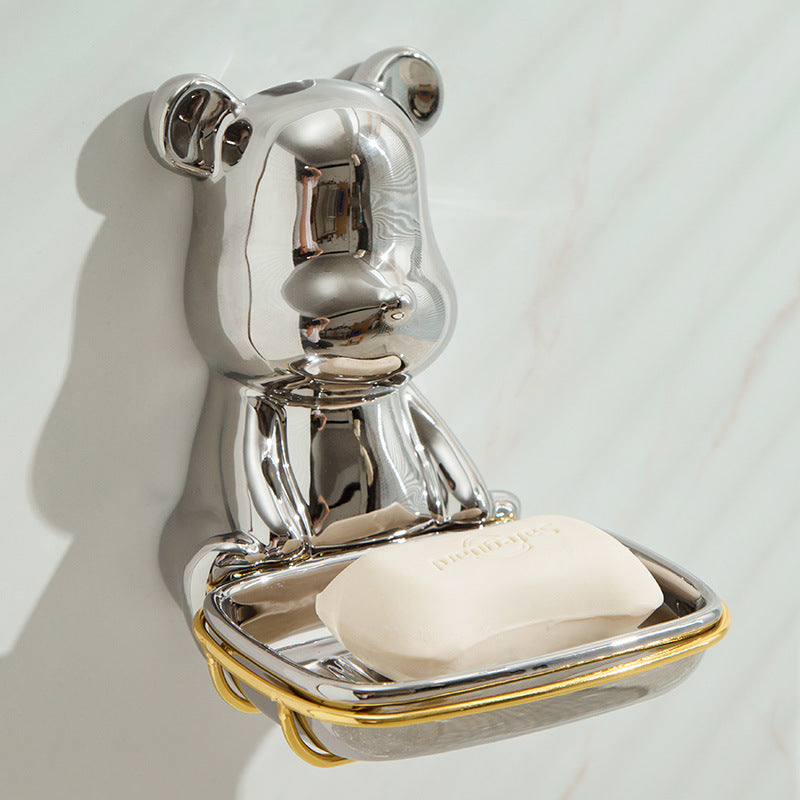 Luxury Ceramic Bear Soap Dish