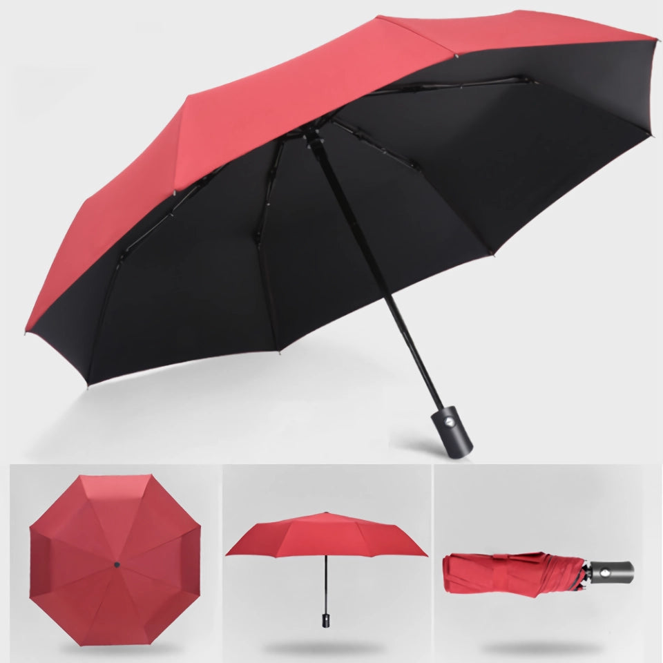 Automatic Wind-Resistant 3-Folding Parasol