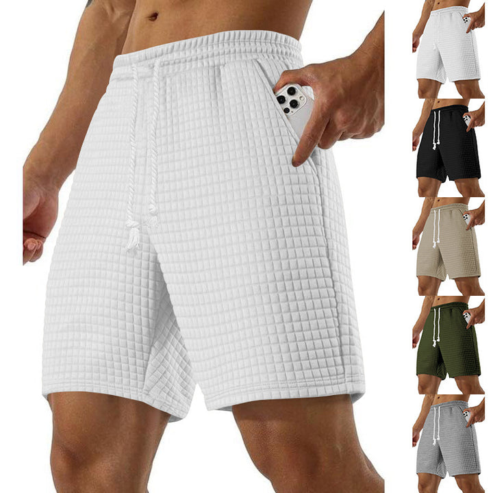 Men's Loose Solid Color Small Square Casual Straight Leg Pants