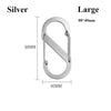 Color and Size: Silver-88x40mm