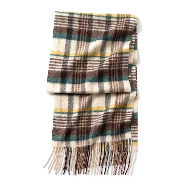 Luxury Cashmere Scarf with Tassels - Stylish Wrap and Shawl