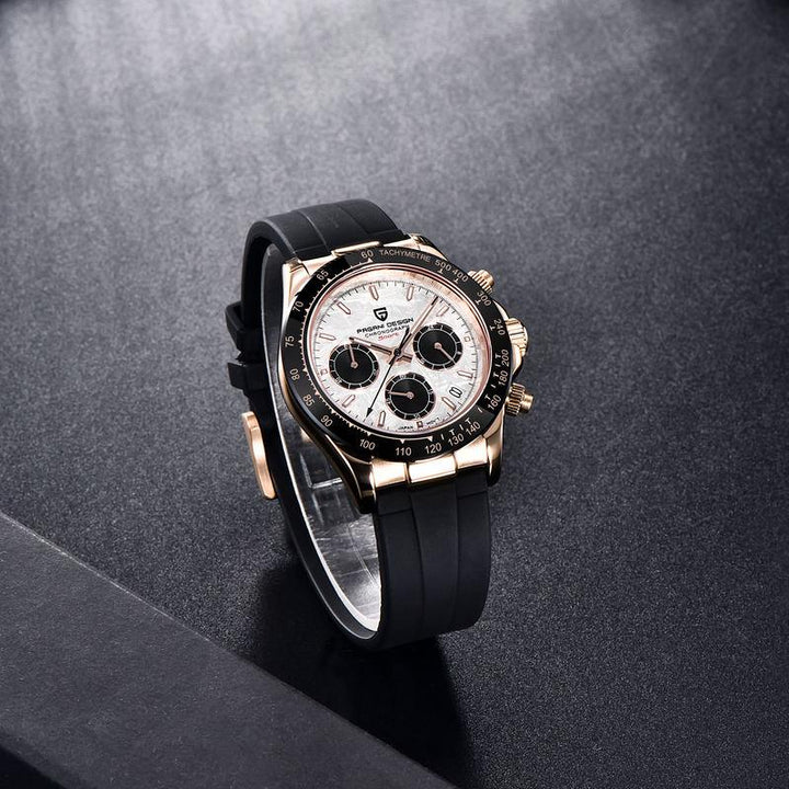 Luxury Men's Sport Chronograph Watch with Meteorite Dial