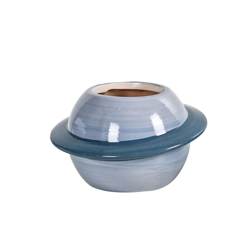 Mini Planet Shape Ceramic Succulent Flower Pot