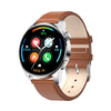 style: Silver brown leather