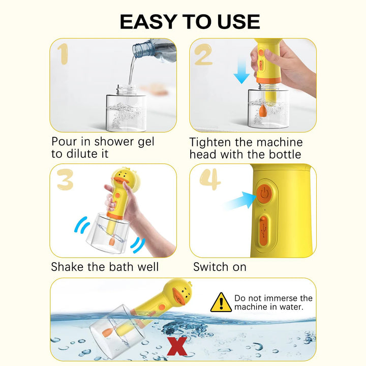 Yellow Duck Automatic Pet Foam Dispenser