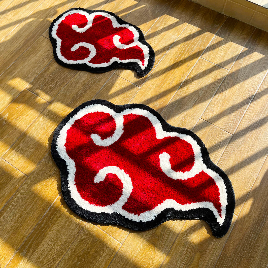 Red Cloud Anime Tufted Doormat