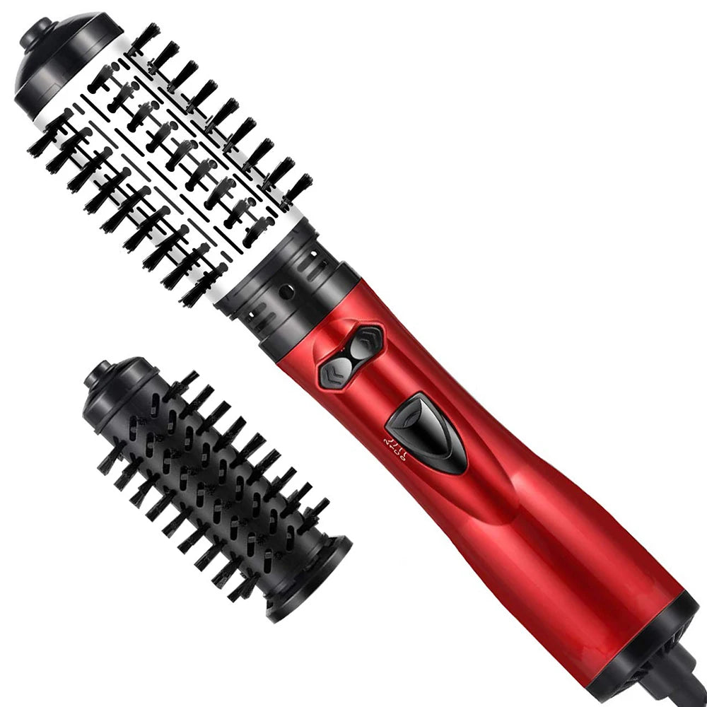 3 In 1 Rotating Hair Dryer Brush with Ceramic Curler and Volumizer