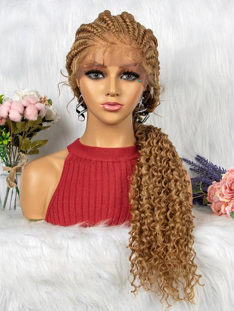 Lace Braided Hand-woven African Wig