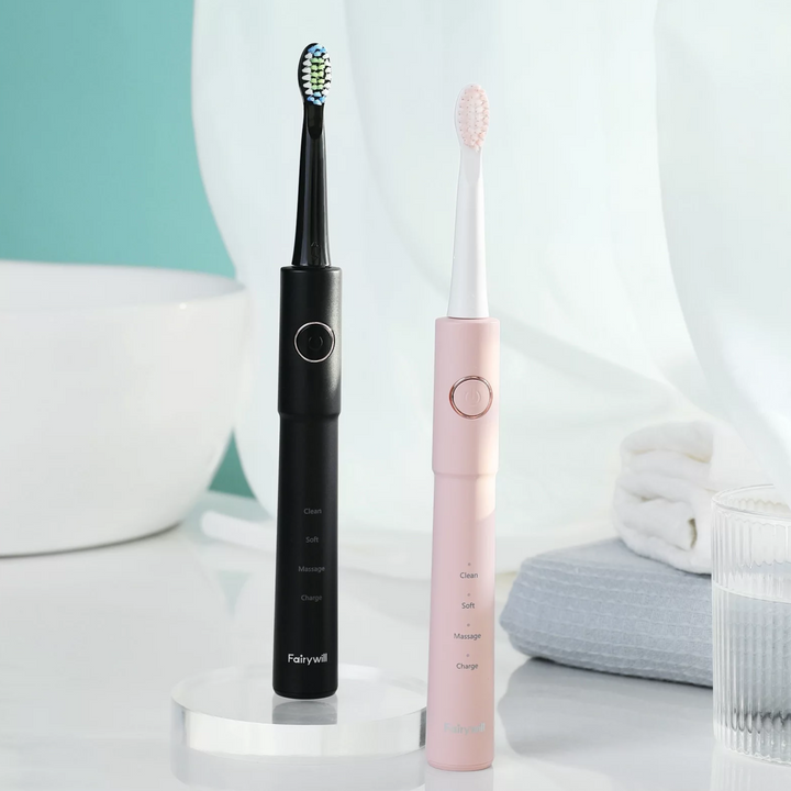 Powerful Sonic Electric Toothbrush with USB Charging and 8 Replacement Heads