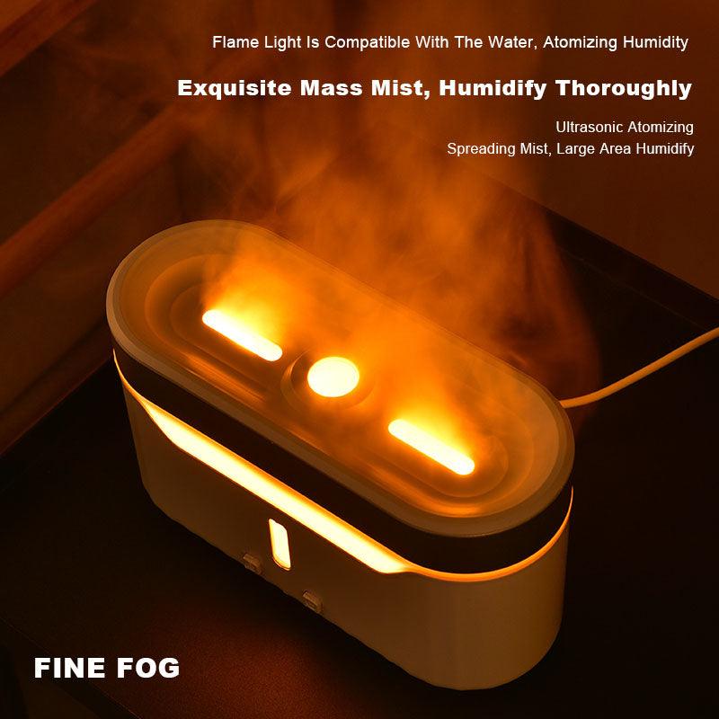New Jellyfish Flame Humidifier Simulation Flame Aromatherapy Humidifier Jellyfish Fog Circle Atmosphere Lamp Humidifier - Trendha