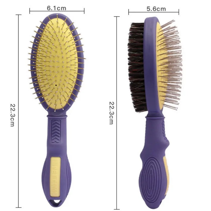 Double-Sided Dog Grooming Brush