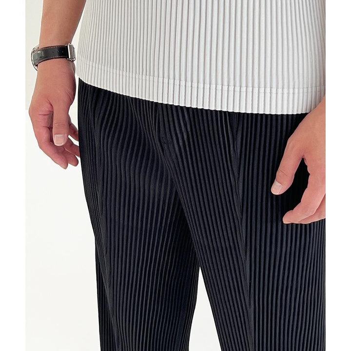 Men's Casual Baggy Straight Trousers Trousers