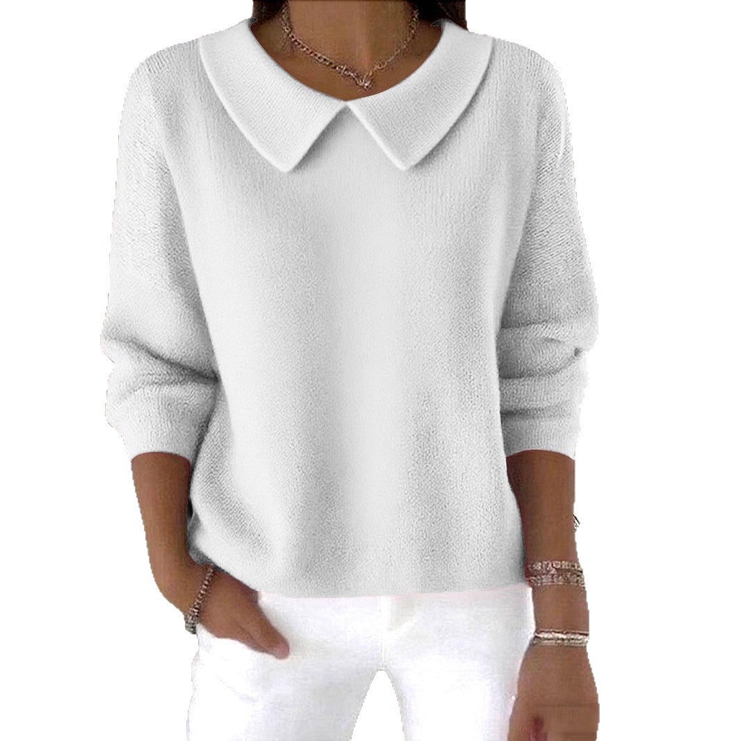 New Women's Loose Casual Solid Color Long Sleeve