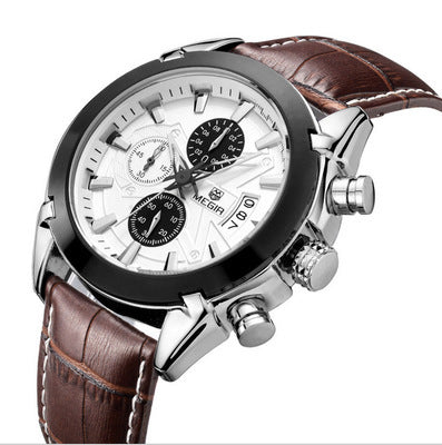 Multifunctional Single Calendar Men's Quartz Watch