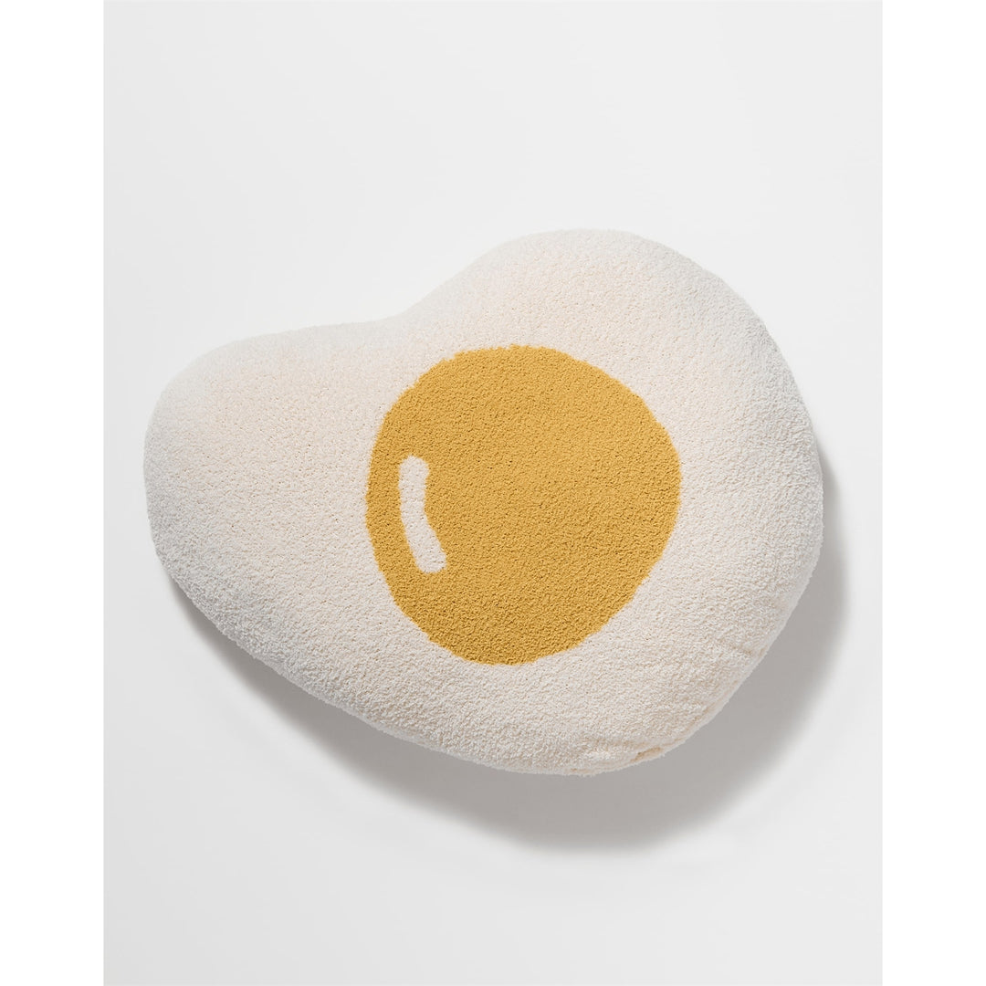 Kawaii Fried Egg Throw Pillow – Super Soft Cozy Cushion for Home Decor