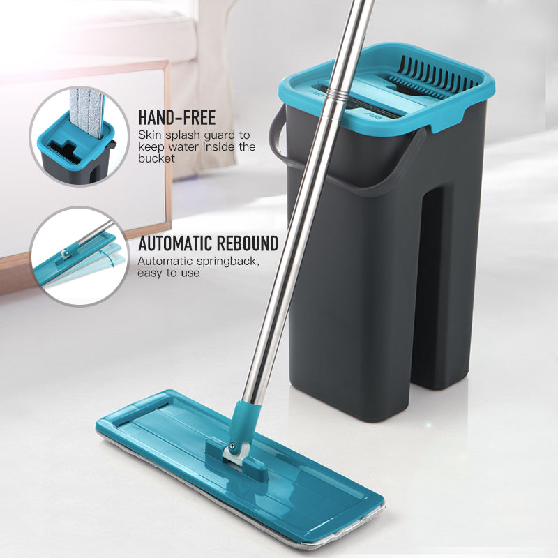 Flat Squeeze Mop with Spin Bucket