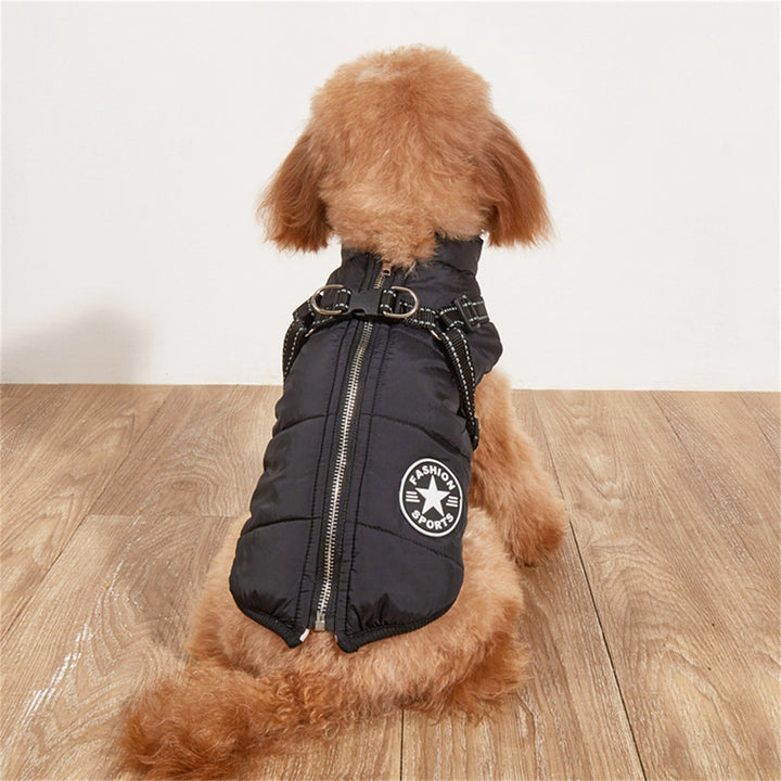 Dog Clothes Waterproof Pet Coat With Harness